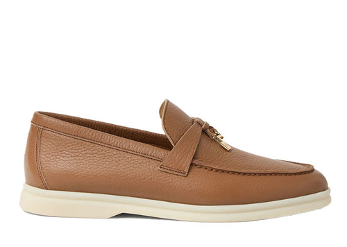 Loro Piana Summer Charms Walk Loafers Deerskin Colour Vicuna