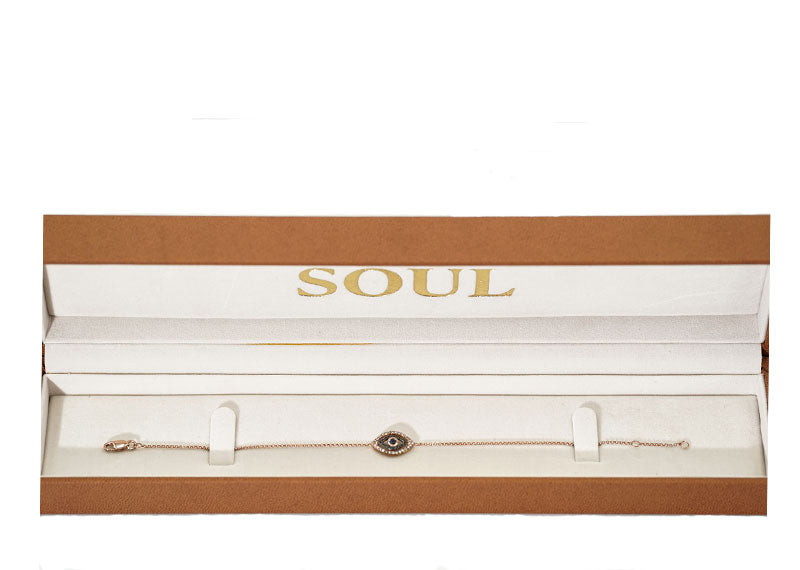 SOUL Occhio Rosa 9ct Rose Gold Bracelet