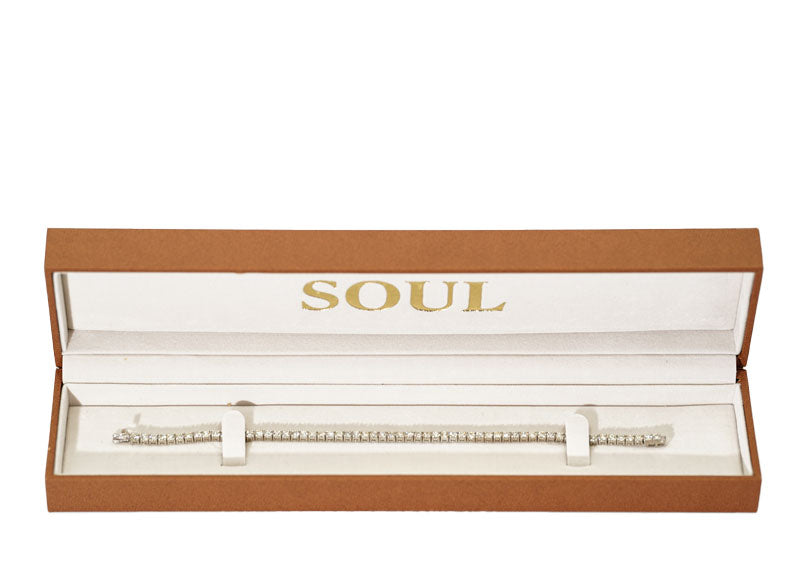 SOUL Bianca Tennis 9ct White Gold Bracelet