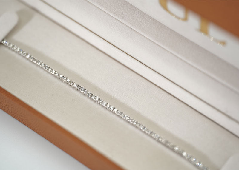 SOUL Bianca Royale Tennis 9ct White Gold Bracelet