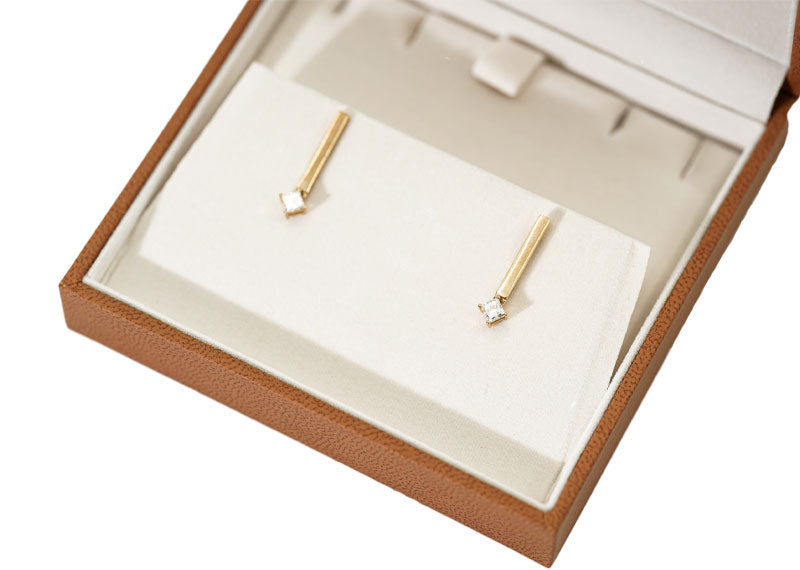 SOUL Linea Drop 9ct Yellow Gold Earrings