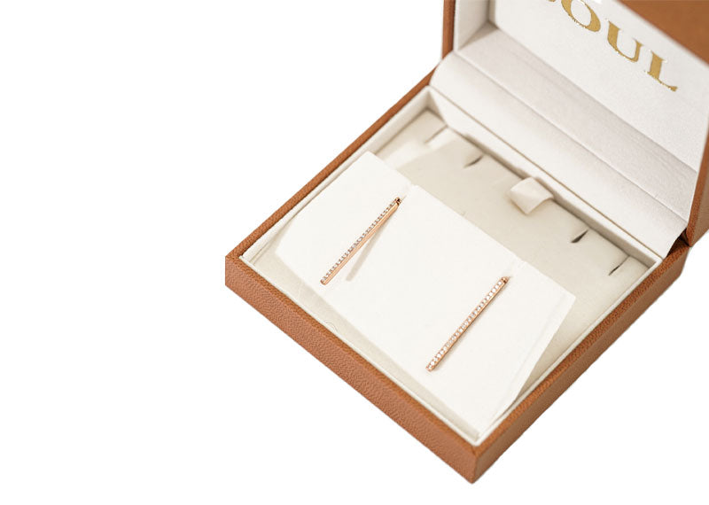 SOUL Linea Rosa 9ct Rose Gold Earrings