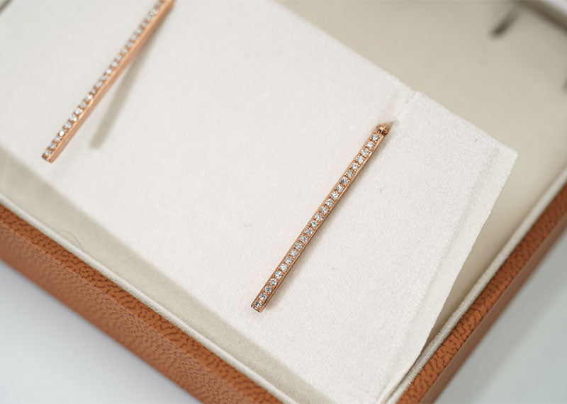 SOUL Linea Rosa 9ct Rose Gold Earrings