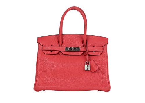 Hermes Birkin 30 Rose Tyrien Palladium Hardware