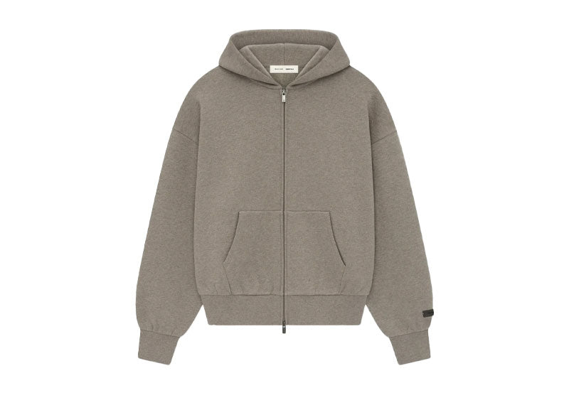 Fear of God Essentials Classic Fleece Zip-Up Hoodie Homestead Heather