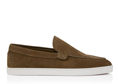 Christian Louboutin Moonboat Flat Suede Loafer Silex