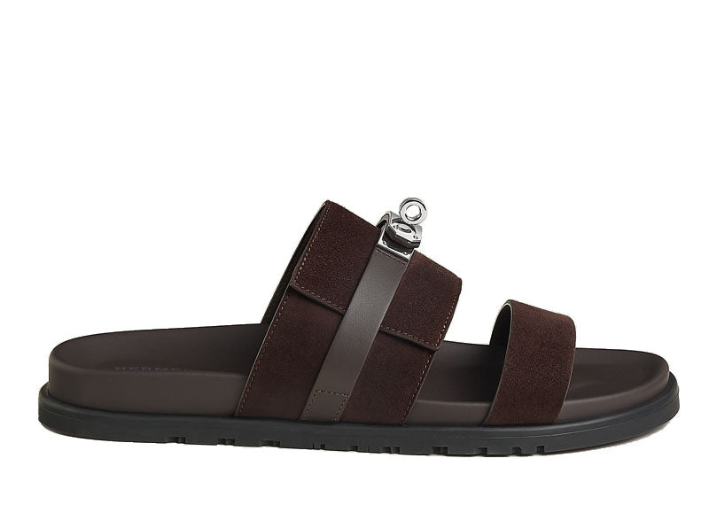 Hermes Jackson Sandal Marron Ebene