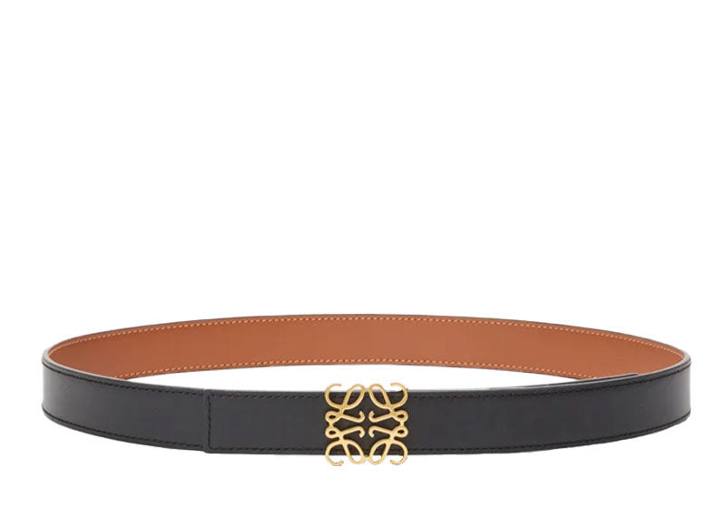 Loewe Anagram Reversible Belt Tan/Gold