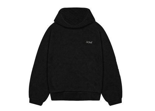 SOUL Premium Waffle Hoodie Black (AW25)