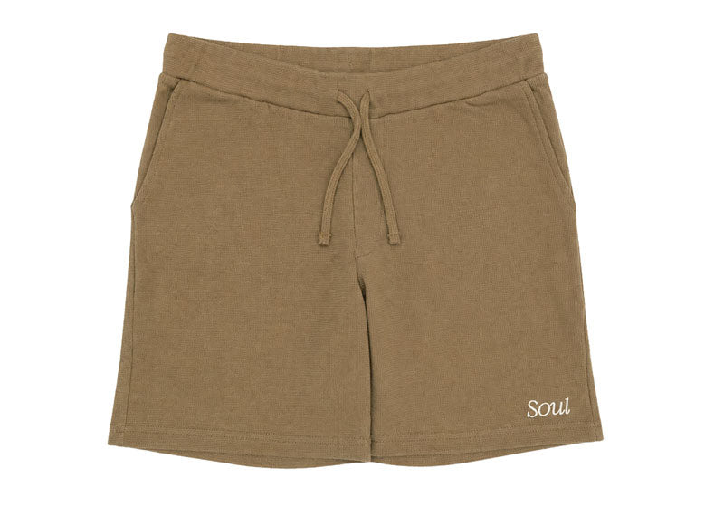 SOUL Premium Waffle Shorts Wood (SS25)