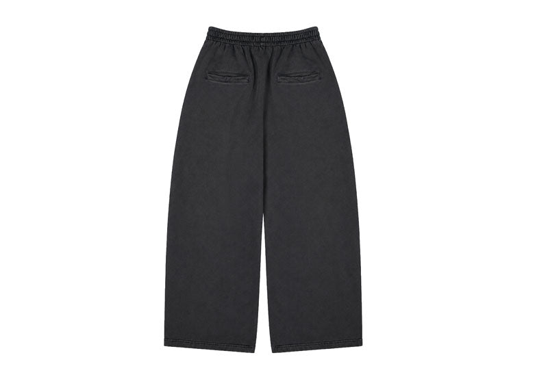 MASONPRINCE Layered Free Paint Body 2.0 Double-Layer Design Loose Fit Suit Sweatpants Washed Black