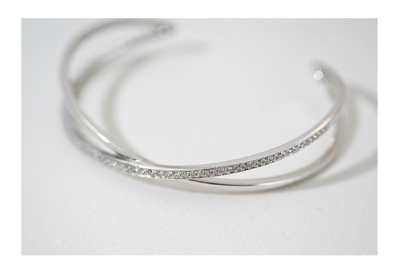 SOUL Bianca Cuff 18ct White Gold Bracelet