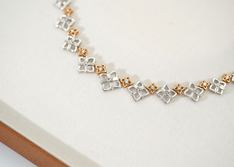 SOUL Stella Fiore 18ct Two Tone Gold Necklace