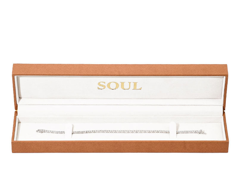SOUL Bianca Grande Tennis 9ct White Gold Bracelet