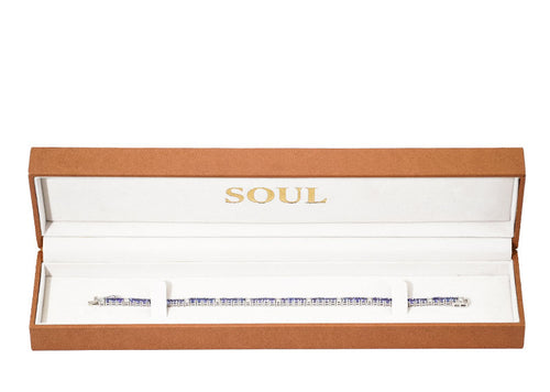 SOUL Azzura Tennis 18ct White Gold Bracelet
