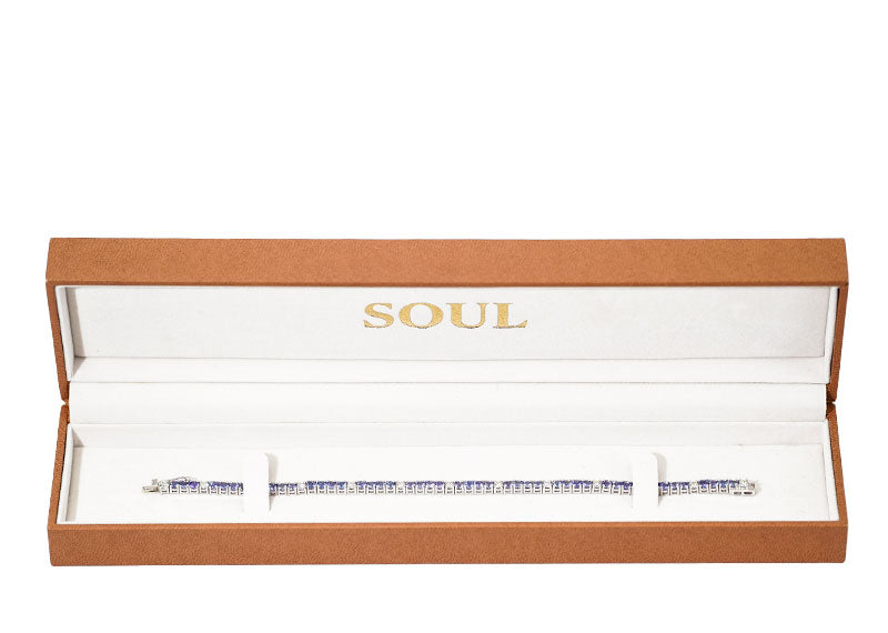 SOUL Azzura Tennis 18ct White Gold Bracelet