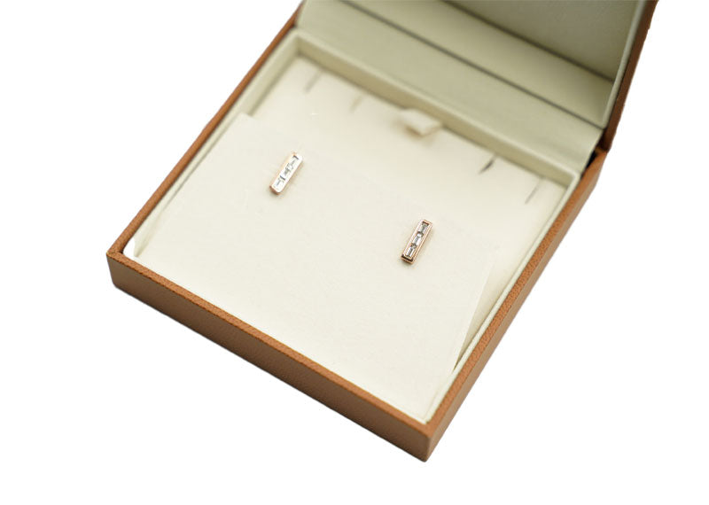 SOUL Tre Linea 9ct Rose Gold Earrings