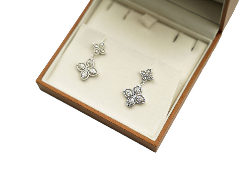 SOUL Fiore Bianca 9ct White Gold Earrings