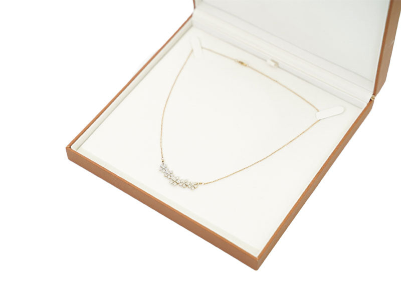SOUL Fiore Cluster 9ct Yellow Gold Necklace