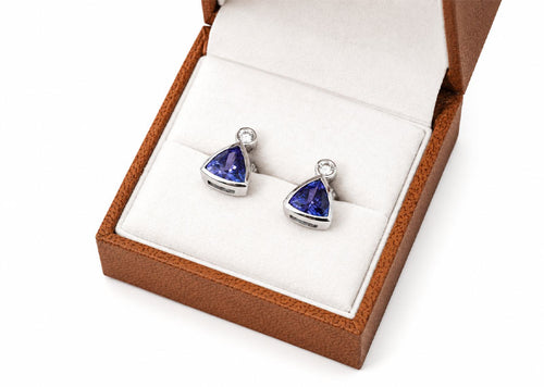SOUL Azzura Pear 14ct White Gold Earrings