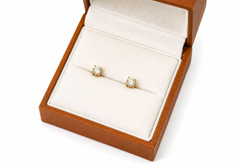 SOUL Bianca Stud 9ct Yellow Gold Earrings