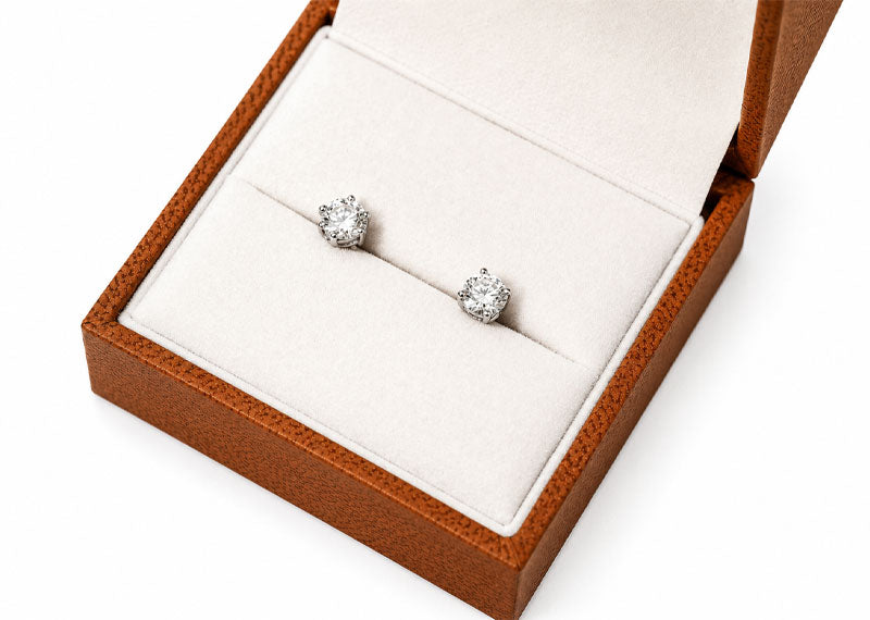 SOUL Bianca Petite Studs 9ct White Gold Earrings