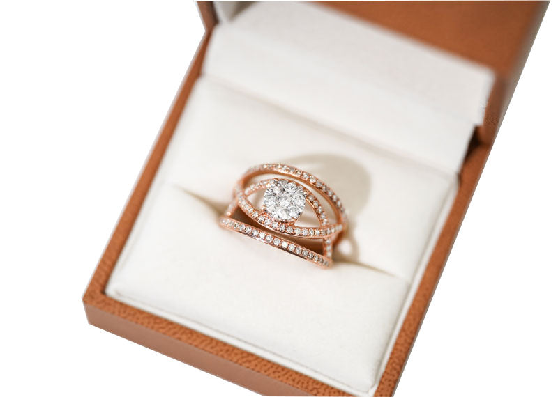 SOUL Intreccio Rosa 9ct Rose Gold Ring