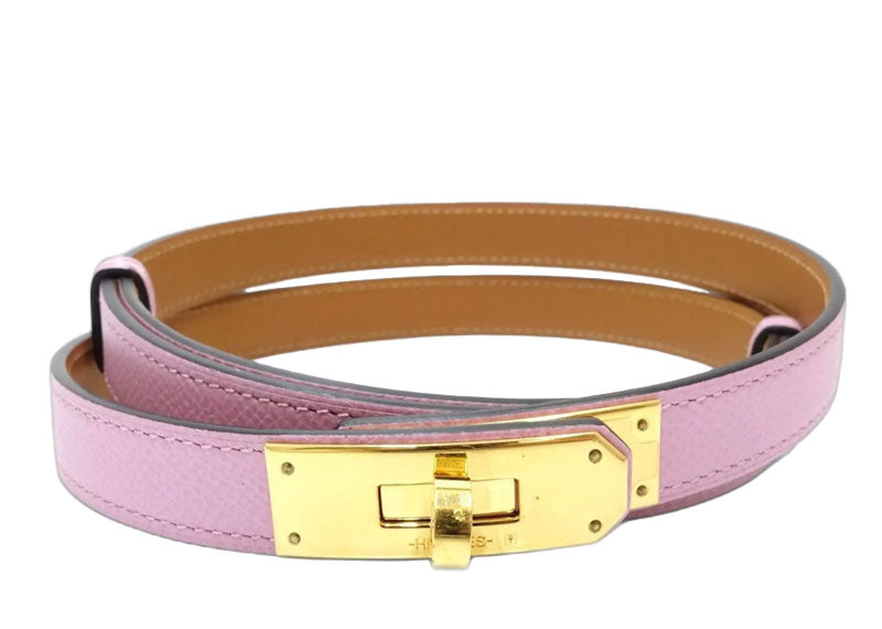 Hermes Kelly Belt 18 Veau Epsom Mauve