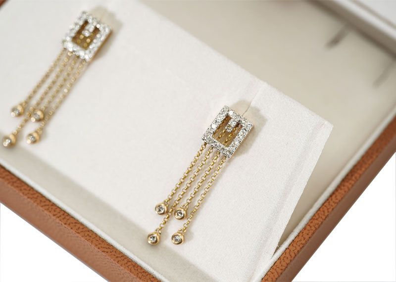SOUL Milano Drop 9ct Yellow Gold Earrings