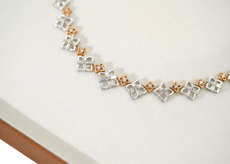 SOUL Stella Fiore 18ct Two Tone Gold Necklace