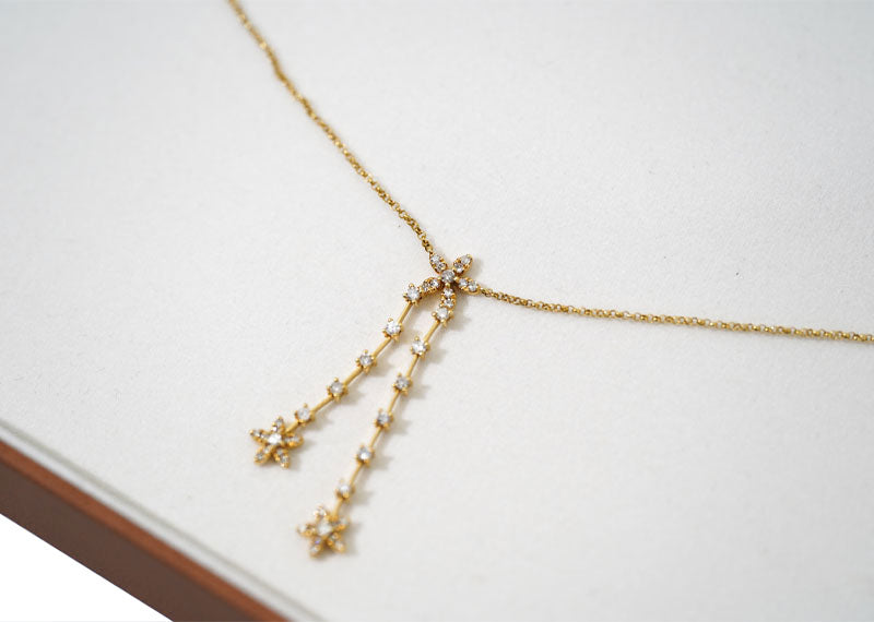SOUL Fiore Drop 9ct Yellow Gold Necklace