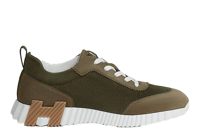 Hermes Bouncing Sneaker Corduroy Vert Toundra