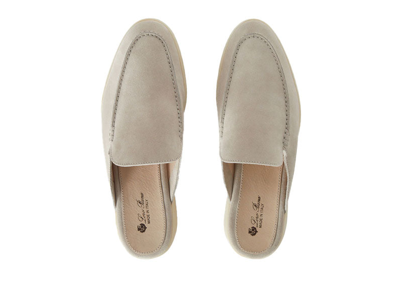 Loro Piana Babouche Walk Loafer Suede Classic Beige