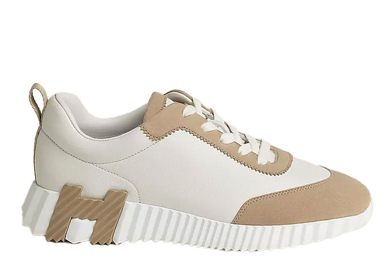 Hermes Bouncing Sneaker Blanc / Beige Camel