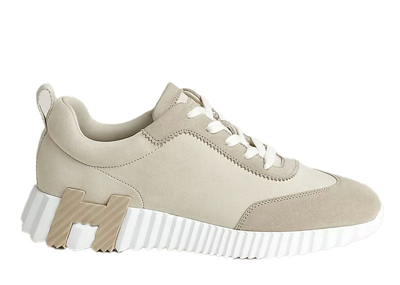Hermes Bouncing Sneaker Suede Beige Glaise / Beige Esquisse