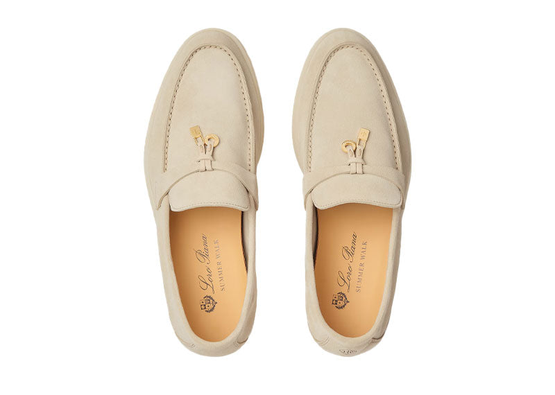 Loro Piana Summer Charms Walk Loafer Suede Baby Cashmere