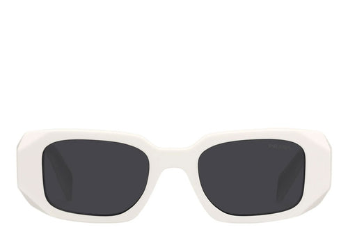 Prada Symbole Geometric Sunglasses White