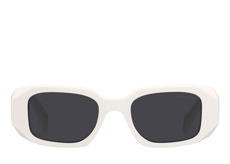 Prada Symbole Geometric Sunglasses White