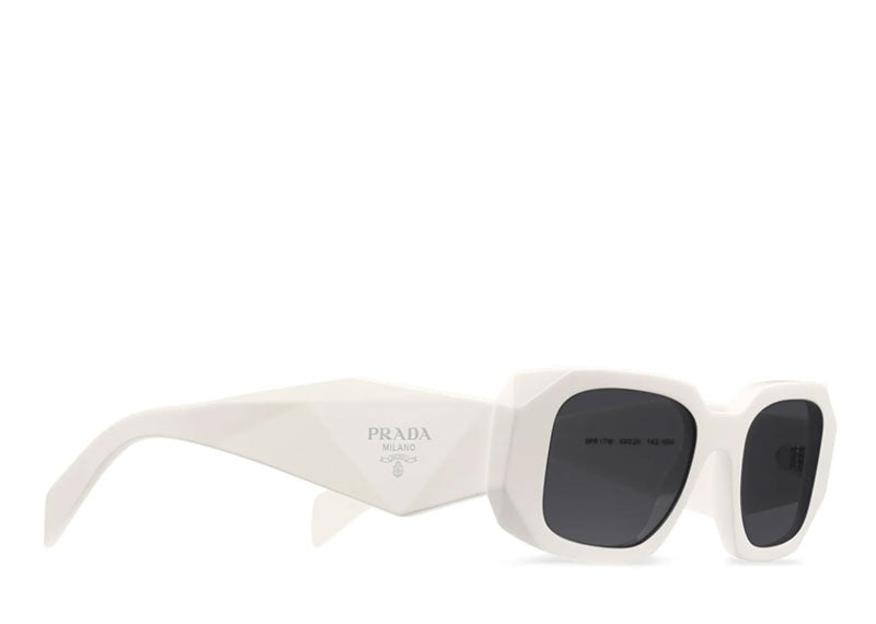 Prada Symbole Geometric Sunglasses White