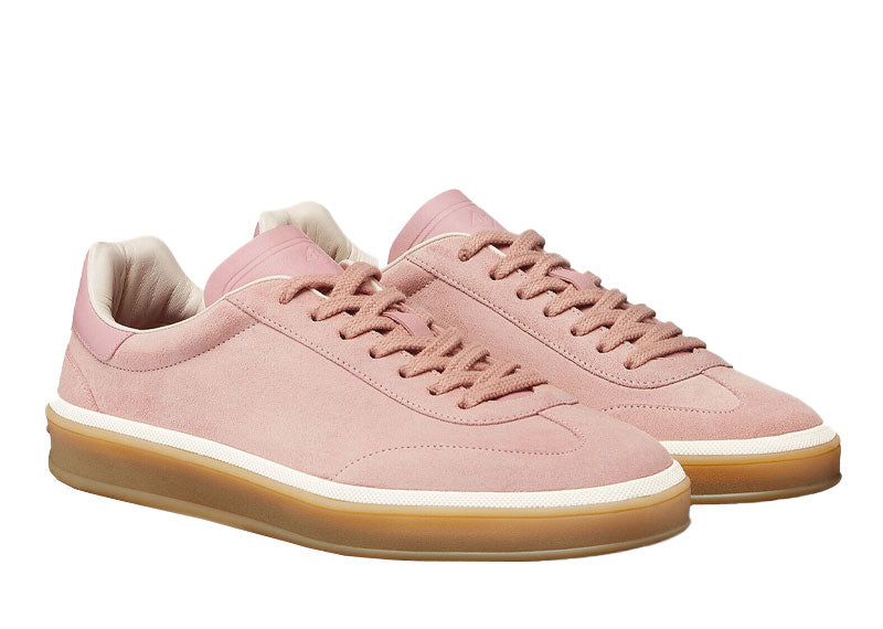 Loro Piana Tennis Walk Suede Sneaker Summer Pink