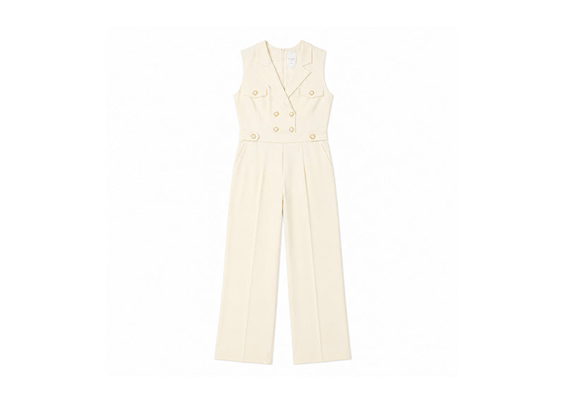 Diane Paris Joseph Long Jumpsuit Cream