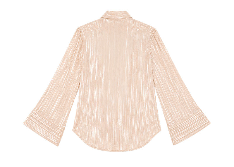 Diane Paris Anastasia Shirt Nude Plisse