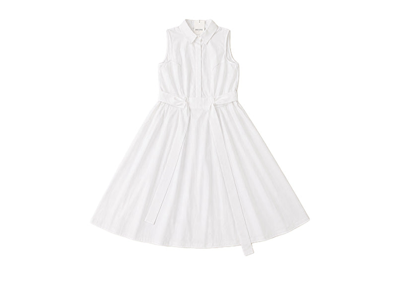 Diane Paris Verona Closed Back Midi Dress White