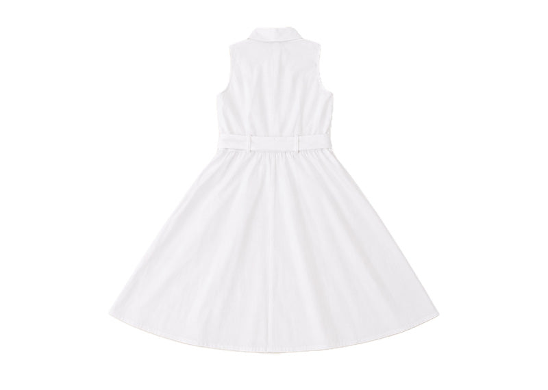 Diane Paris Verona Closed Back Midi Dress White