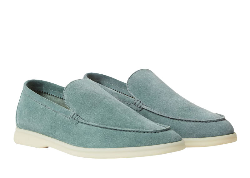 Loro Piana Summer Walk Loafer Suede Shamrock