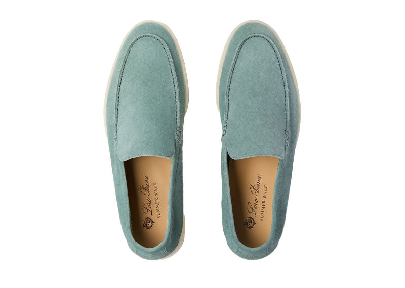 Loro Piana Summer Walk Loafer Suede Shamrock