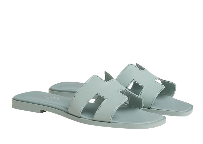 Hermes Oran Sandal Vert Embrun