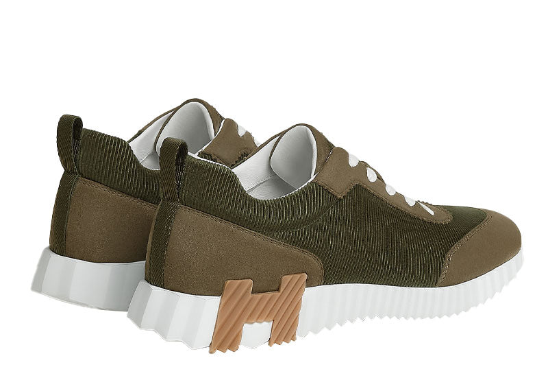 Hermes Bouncing Sneaker Corduroy Vert Toundra