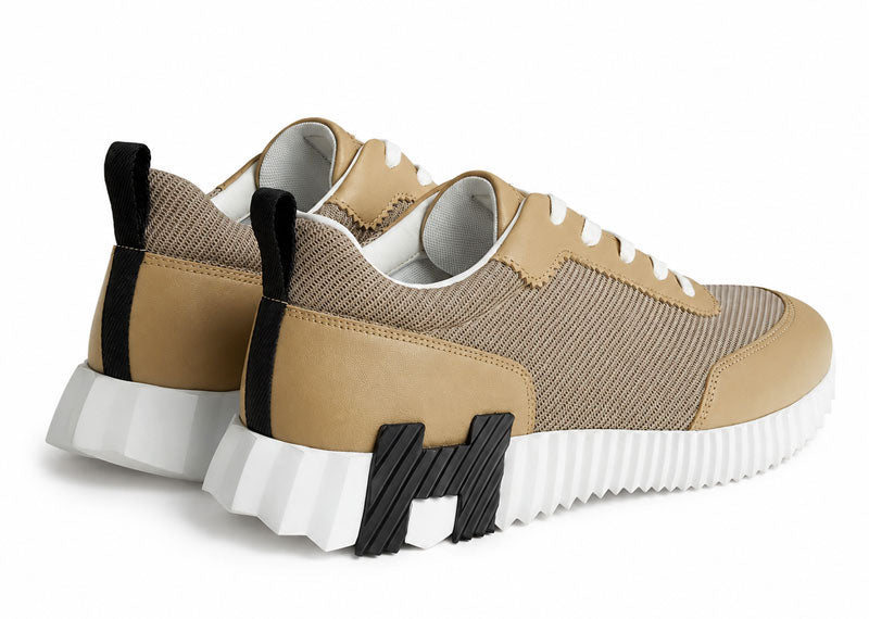 Hermes Bouncing Sneaker Technical Mesh Beige Lin Noir