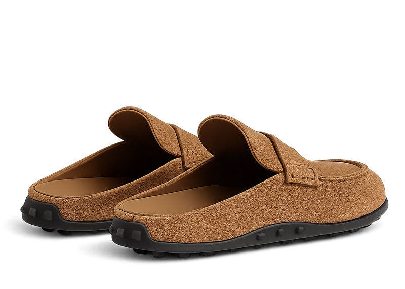 Hermes Mix Mule Brun Fume